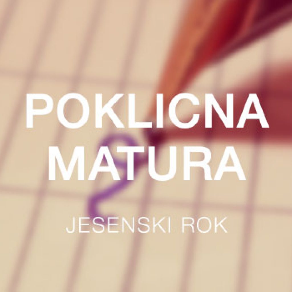 Poklicna matura - razpored ustnih izpitov