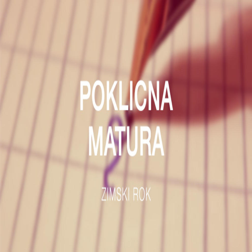 Poklicna matura 2024 - zimski rok