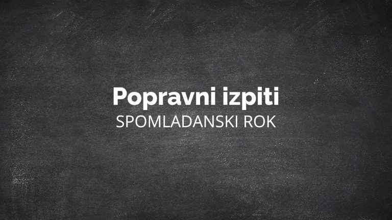 Spomladanski popravni izpiti